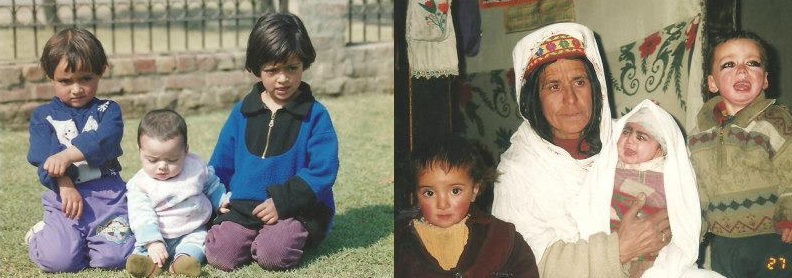 Childhood picture of Karishma Inayat & Sumaira Inayat.