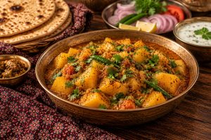 Aloo Ki Tarkari: styled serving suggestion (illustration)