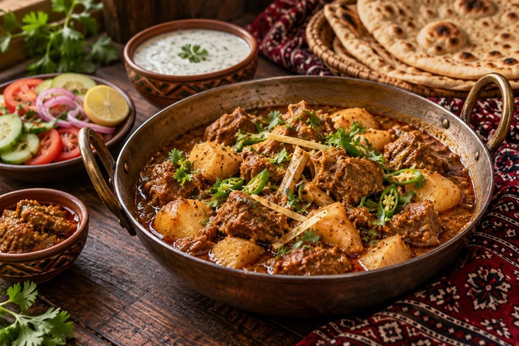 Arvi Gosht: styled serving suggestion (illustration)