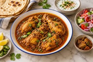Chicken Curry: styled serving suggestion (illustration)