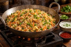 Chicken Fried Rice: styled serving suggestion (illustration)