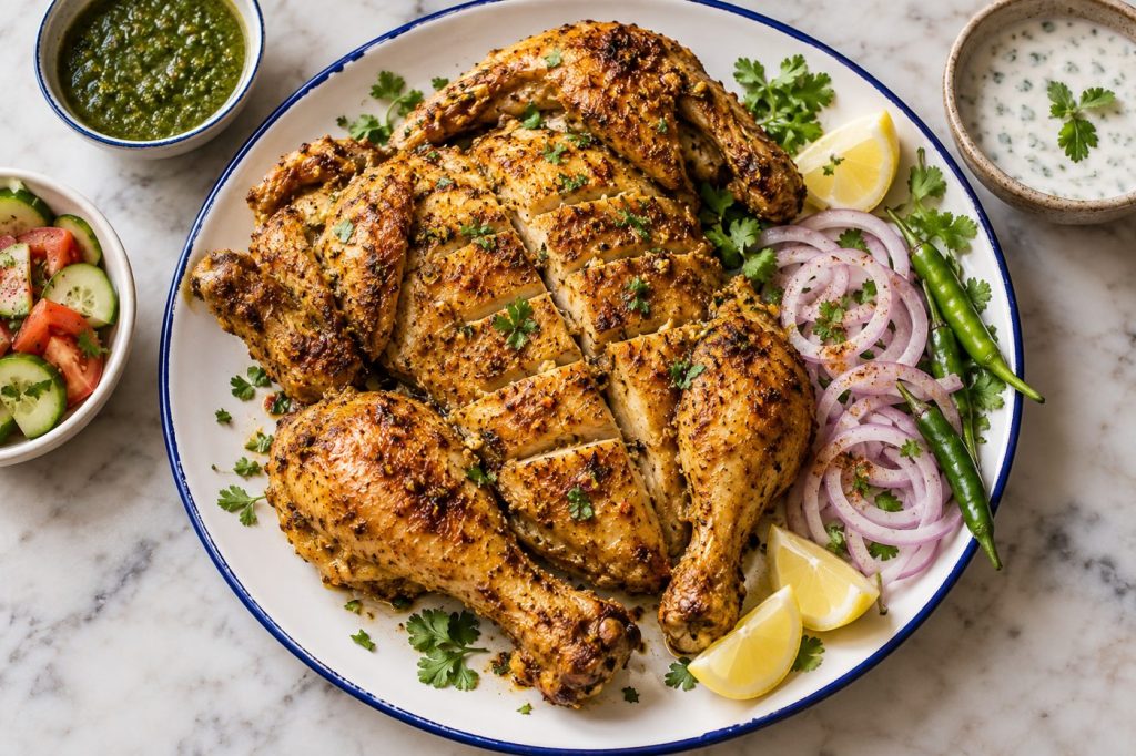 Chicken Steam Roast: styled serving suggestion (illustration)
