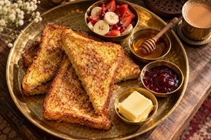 French Toast: styled serving suggestion (illustration)
